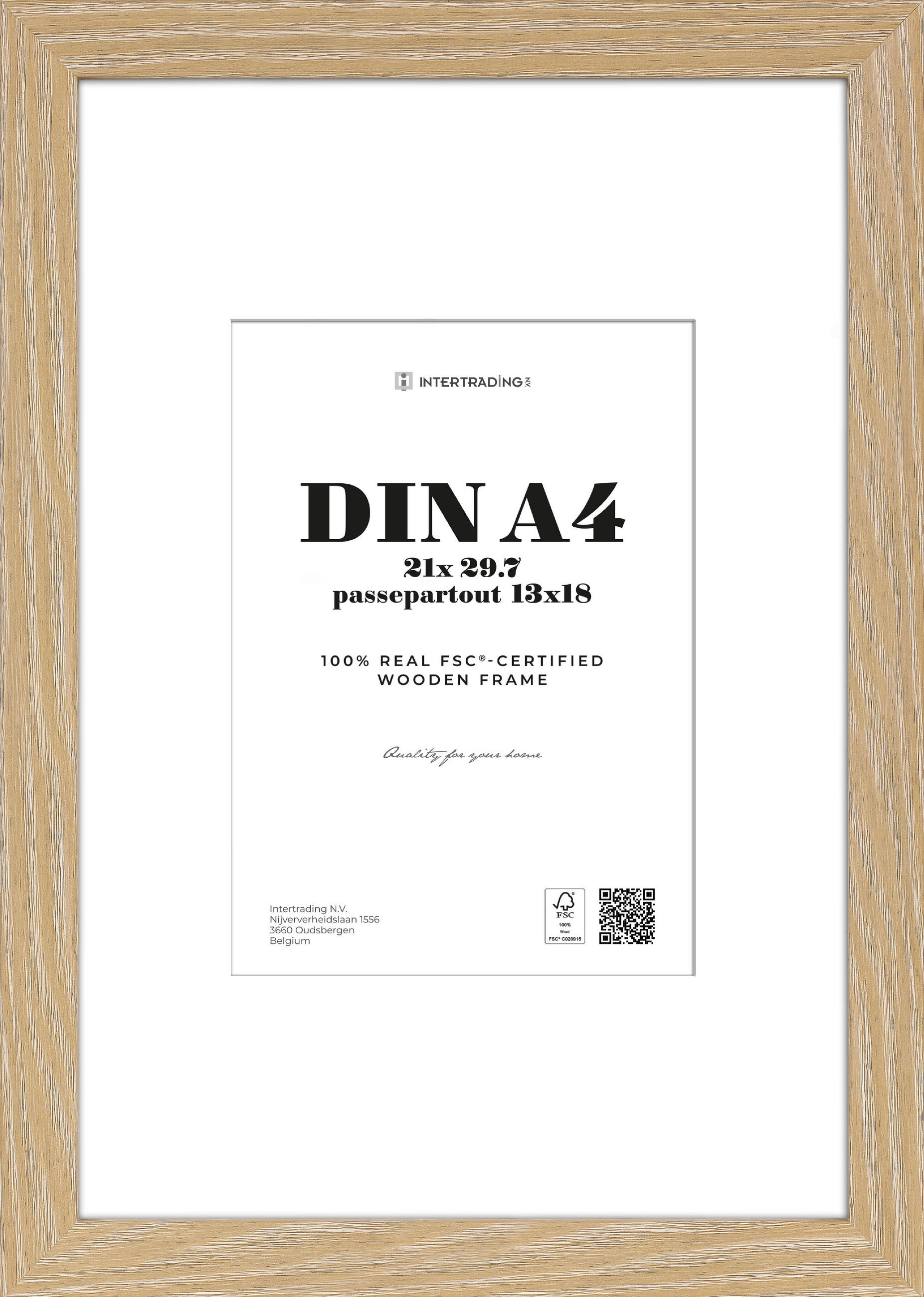 BILDERRAHMEN Eichefarben  - Eichefarben, Basics, Holzwerkstoff (24,1/33/2,7cm)