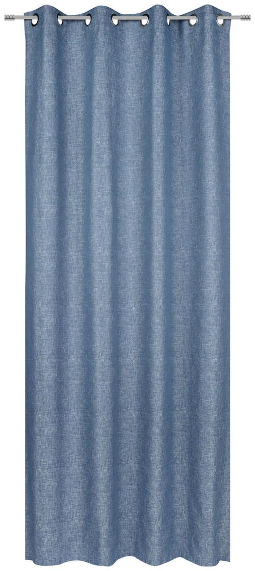 ÖSENSCHAL Gent blickdicht 135/250 cm   - Hellblau, Design, Textil (135/250cm) - Ambiente