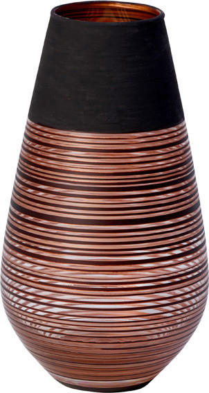 VÁZA, sklo, 18 cm - hnědá, Lifestyle, sklo (18cm) - Villeroy & Boch