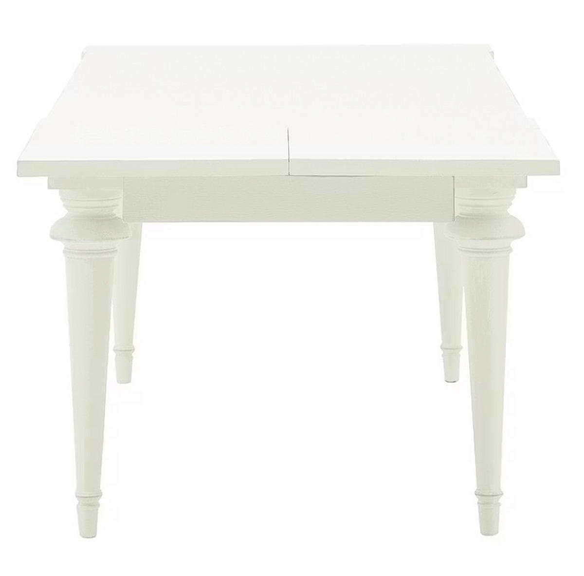 ESSTISCH Weiß rechteckig  ausziehbar  - Weiß, LIFESTYLE, Holz (182-282/76/90cm) - Livetastic