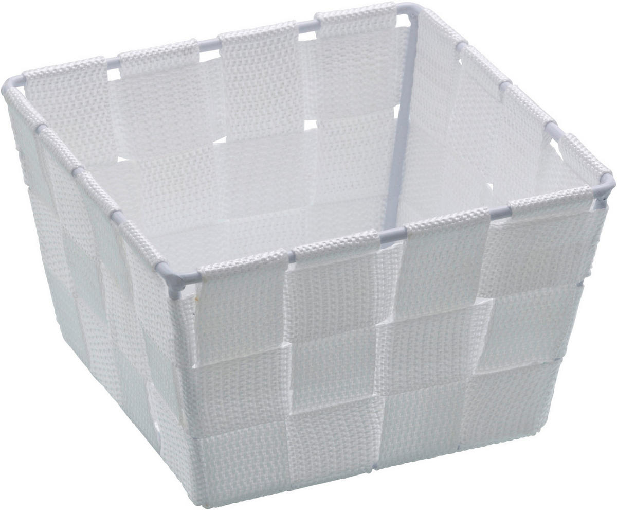 KOSÁR - fehér, Basics, műanyag (14/14/9cm) - Wenko
