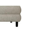 SCHLAFSOFA Lia in Webstoff Graubraun  - Graubraun/Schwarz, Design, Textil/Metall (197/84/92,5cm) - Hom`in