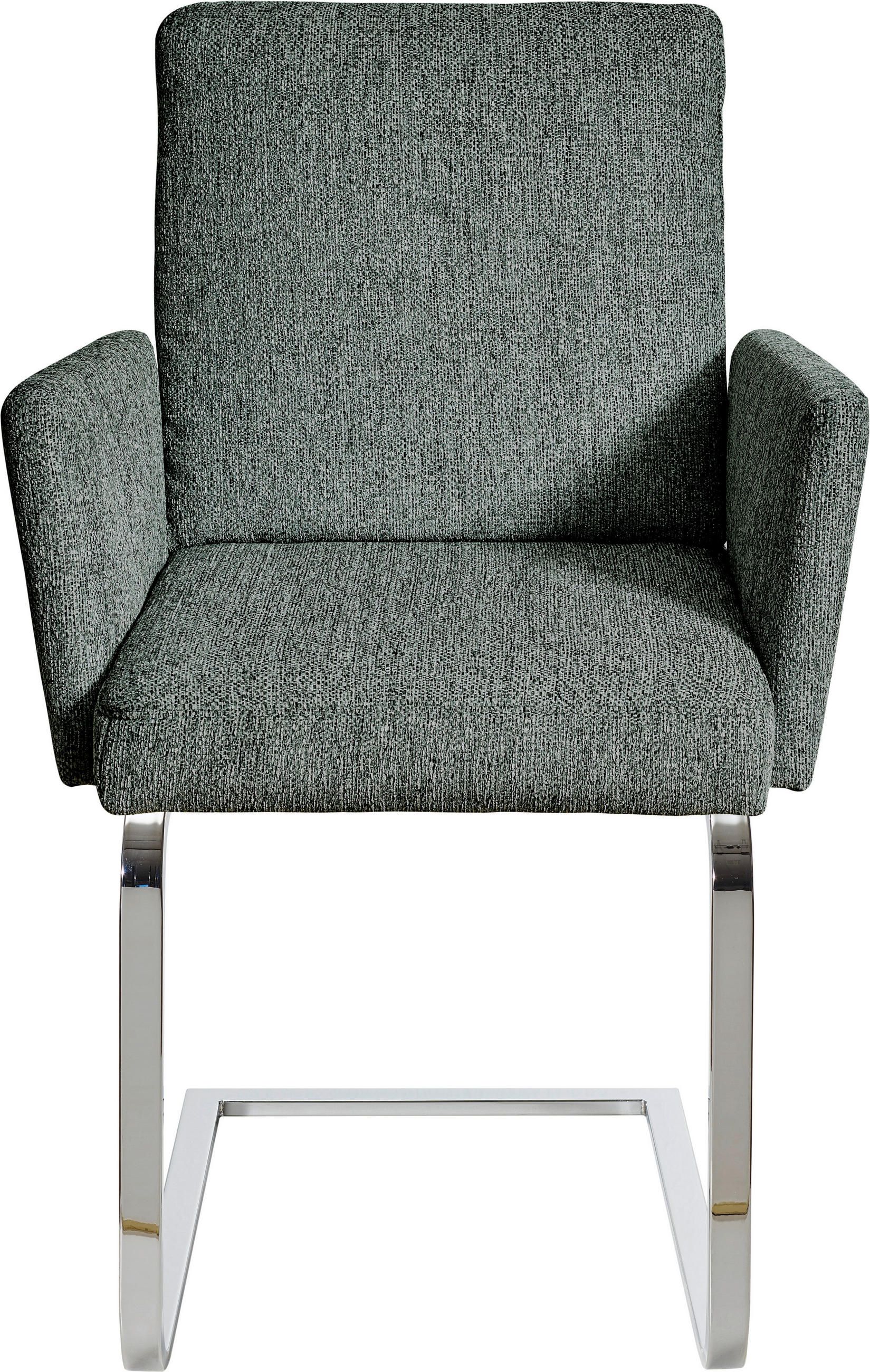 ARMLEHNSTUHL  in Stahl Flachgewebe  - Türkis/Chromfarben, Design, Textil/Metall (60/92/60cm) - Dieter Knoll