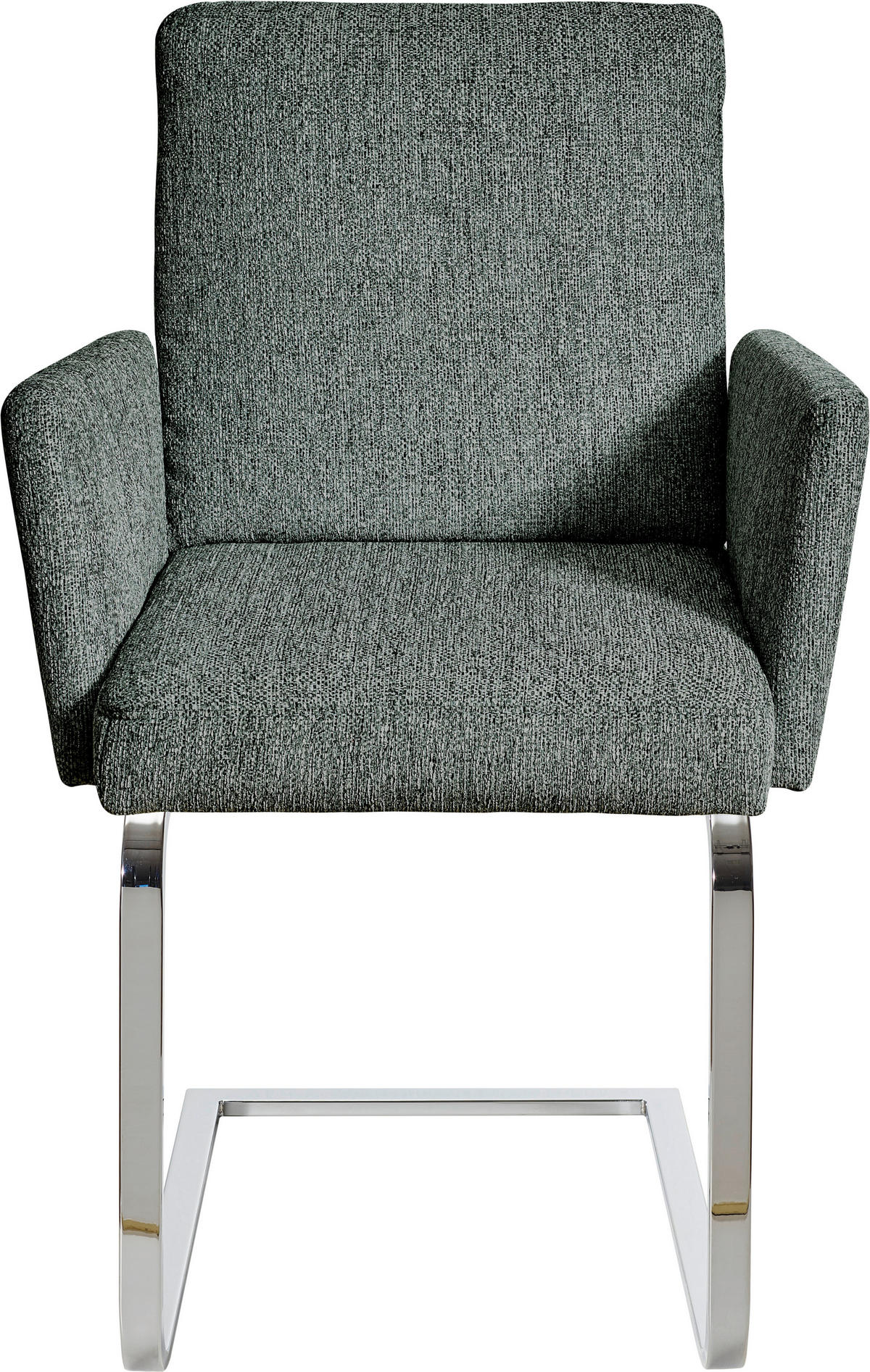 ARMLEHNSTUHL  in Stahl Flachgewebe  - Türkis/Chromfarben, Design, Textil/Metall (60/92/60cm) - Dieter Knoll