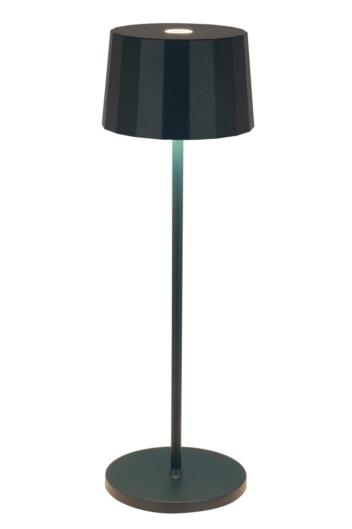 STOLNÍ LAMPA NA BATERIE, dotykový stmívač, 11/35 cm  - modrá, Trend, kov/plast (11/35cm) - Dieter Knoll