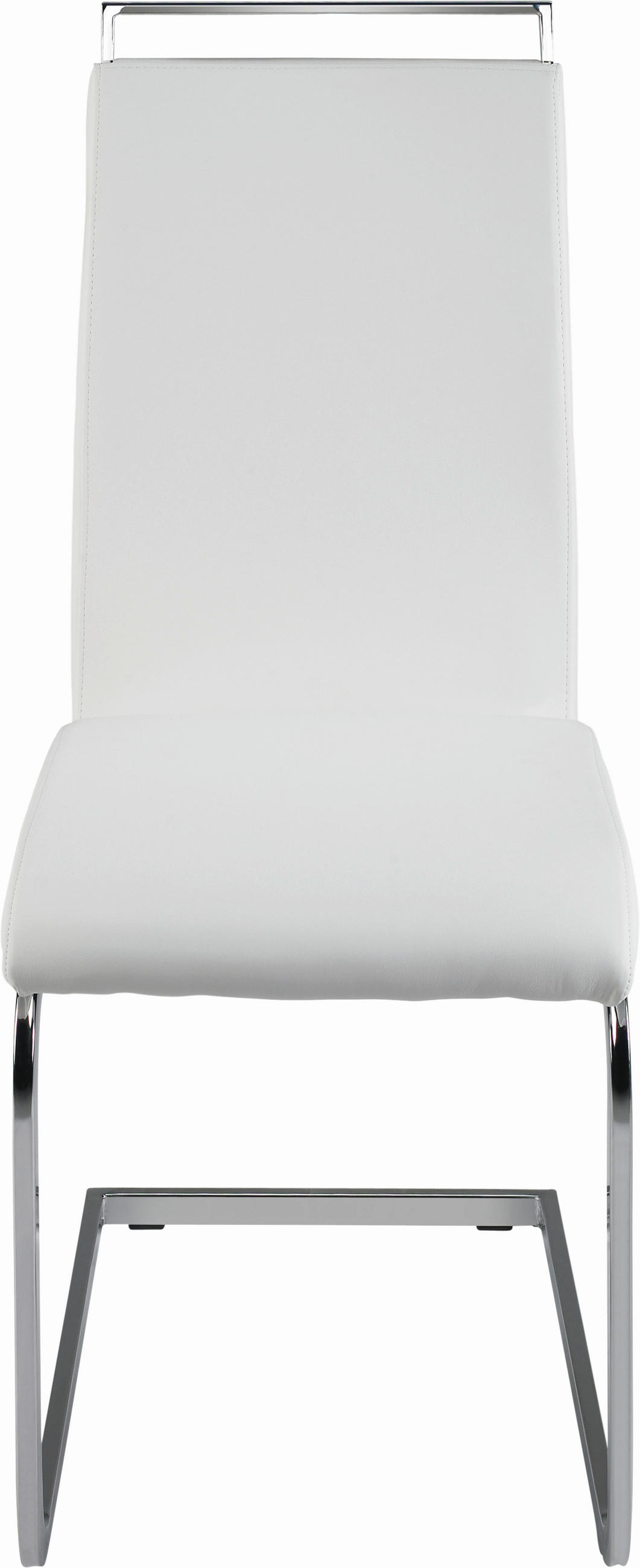 STOLICA NA SANKAMA  bela, boja hroma       - boja hroma/bela, Dizajnerski, metal/tekstil (43/98/56cm) - Carryhome