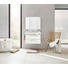 BADEZIMMER Weiß - Weiß, KONVENTIONELL (92cm) - Xora