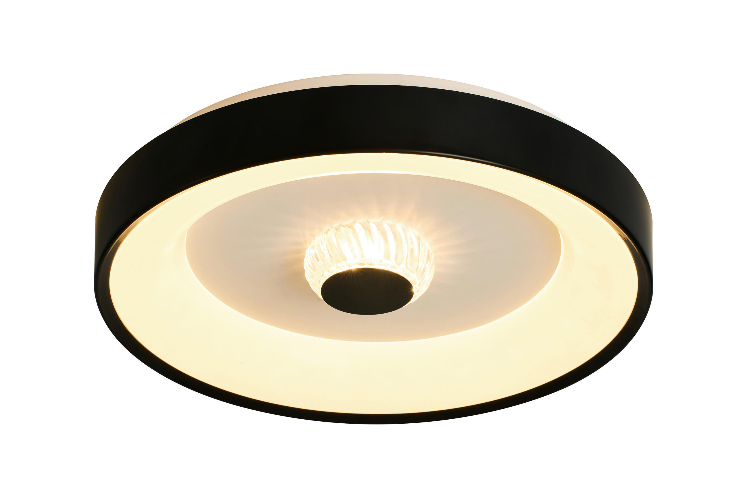 PLAFONIERĂ CU LED - alb/bej, Basics, plastic/metal (38,5/7,5cm)