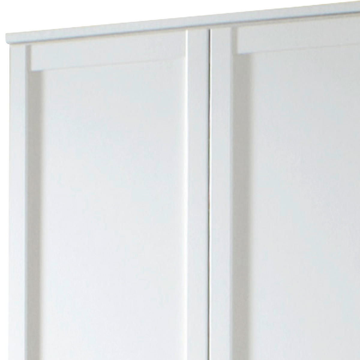 SKRIŇA S OTOČNÝMI DVERAMI, biela, 90/200/58 cm - farba zinku/biela, Lifestyle, kov/kompozitné drevo (90/200/58cm) - MID.YOU