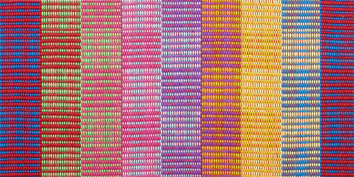 HÄNGEMATTE double org. cotton  - Blau/Gelb, KONVENTIONELL, Textil (160/350cm) - La Siesta