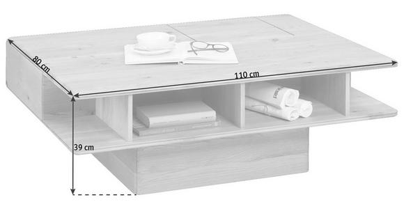COUCHTISCH in Holz 110/80/39 cm - Eichefarben, Design, Holz (110/80/39cm) - Valnatura
