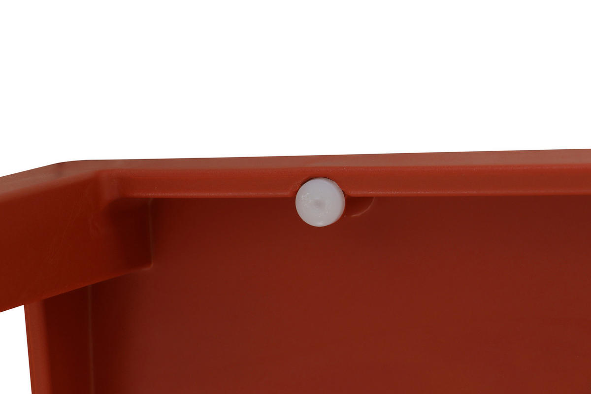 GARTENGARNITUR 3-teilig Stahl  - Rot, Basics, Kunststoff/Metall (90/80/140cm) - Siena Garden