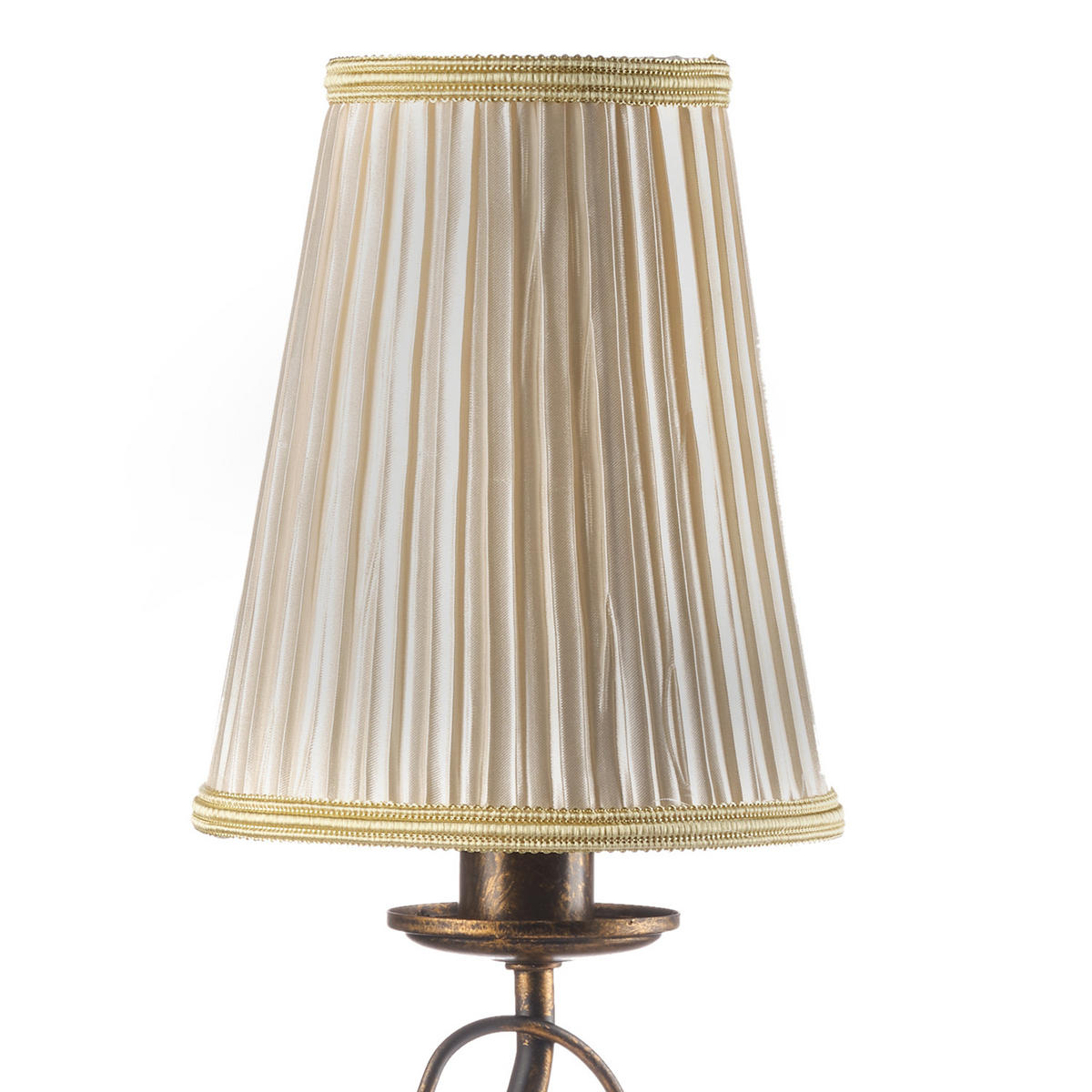 KRISTALL-TISCHLEUCHTE 15/15/42 cm   - Cognac/Cappuccino, KONVENTIONELL, Glas/Kunststoff (15/15/42cm)