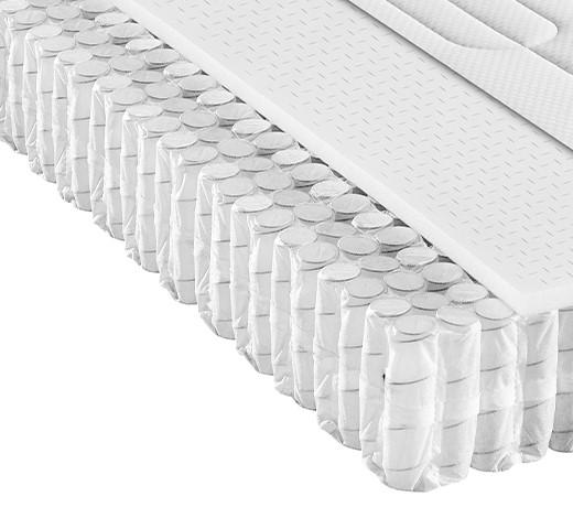TASCHENFEDERKERNMATRATZE 100/200 cm Höhe ca. 23 cm  - Basics, Textil (100/200cm) - Novel