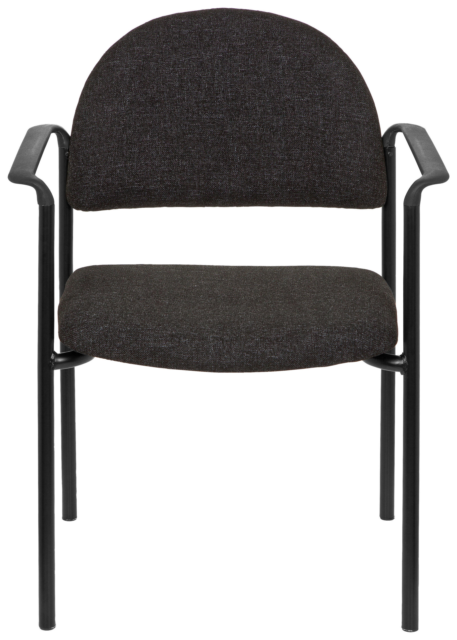 BESÖKSSTOL i flatväv svart, mörkgrå - mörkgrå/svart, Basics, metall/textil (55/84/42cm) - MID.YOU