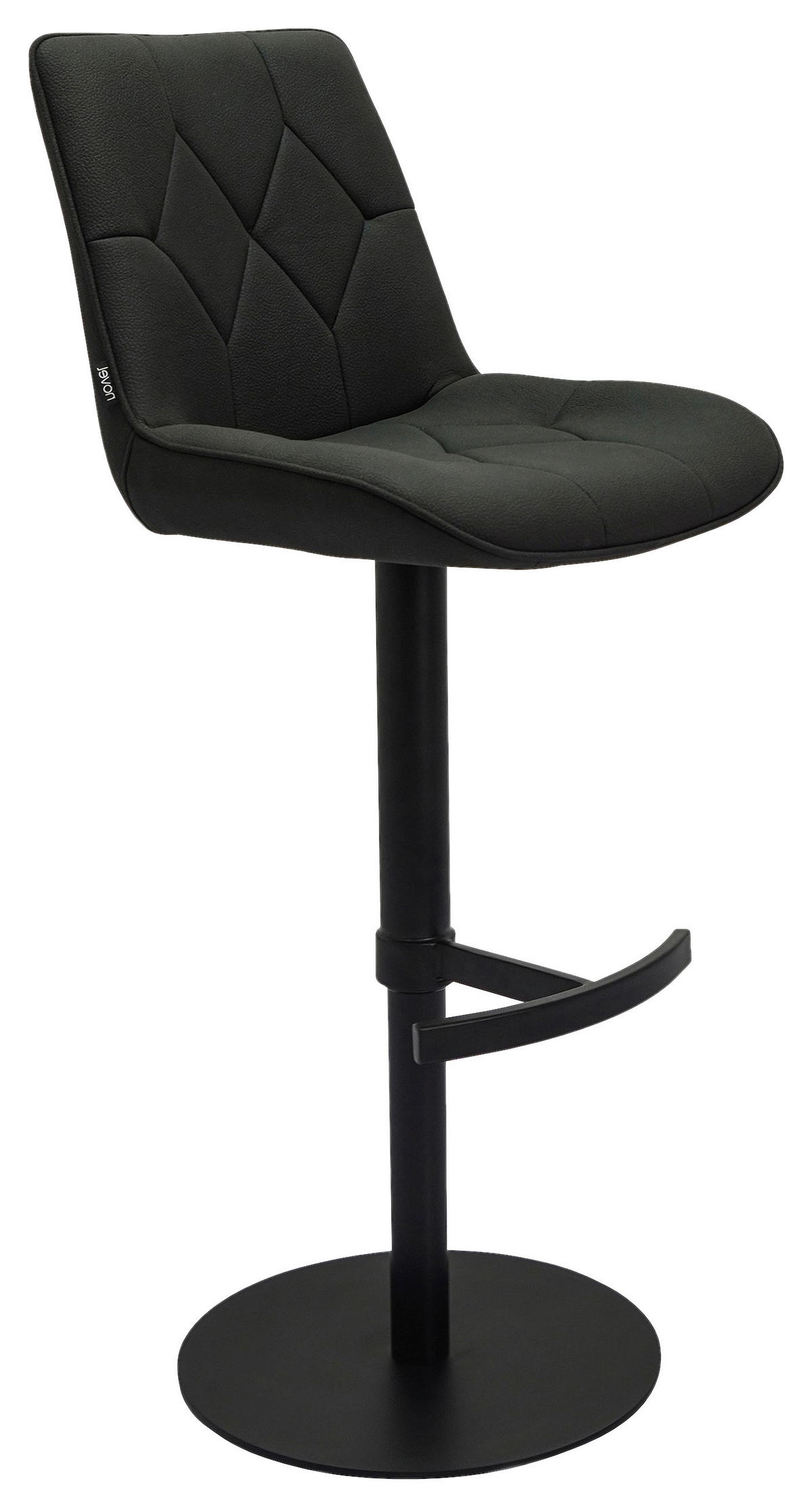 BAROVÁ ŽIDLE, černá - černá, Design, kov/textil (44/97-114,5/54,5cm) - Novel