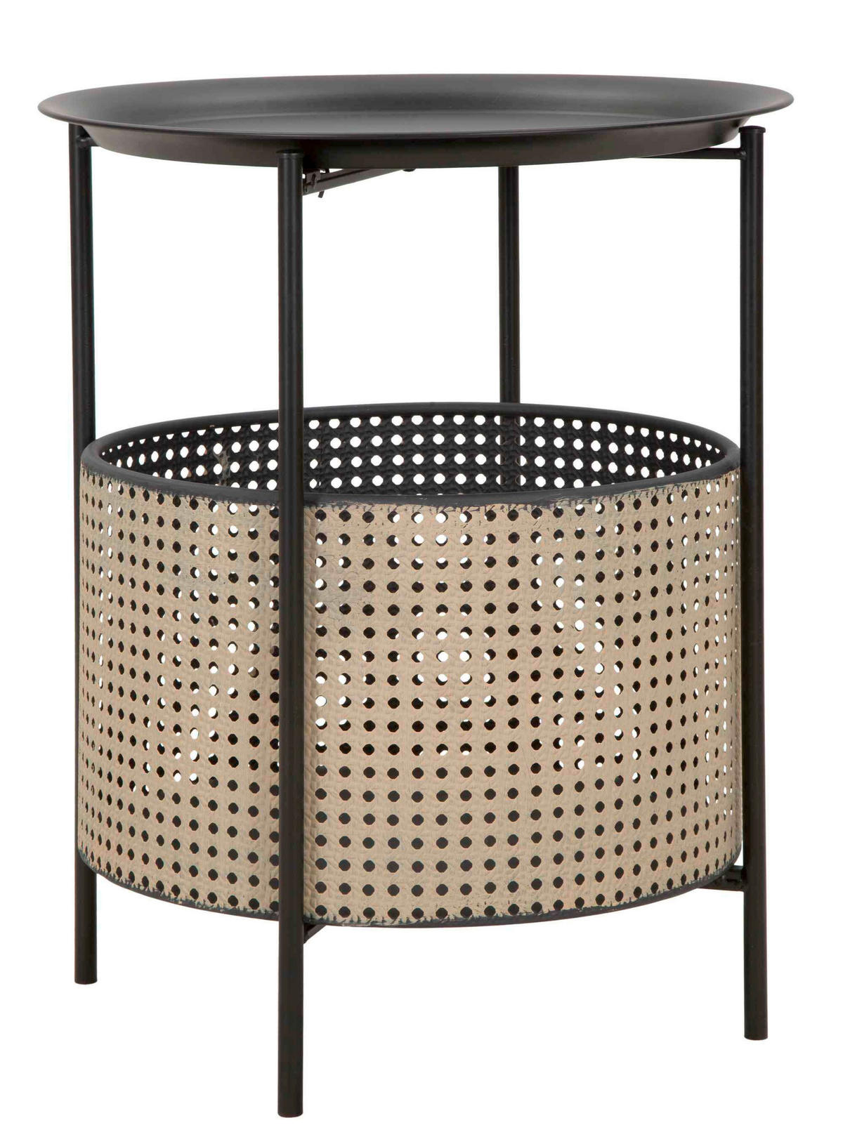 COUCHTISCH Schwarz, Goldfarben  - Goldfarben/Schwarz, Basics, Metall (40/50cm)