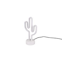 PORTABEL LAMPA CACTUS 14,3/8,5/29,6 cm   - vit, Trend, plast (14,3/8,5/29,6cm)