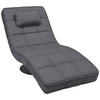 RELAXLIEGE Webstoff Grau  - Schwarz/Grau, Design, Textil/Metall (74/86/162cm) - Hom`in