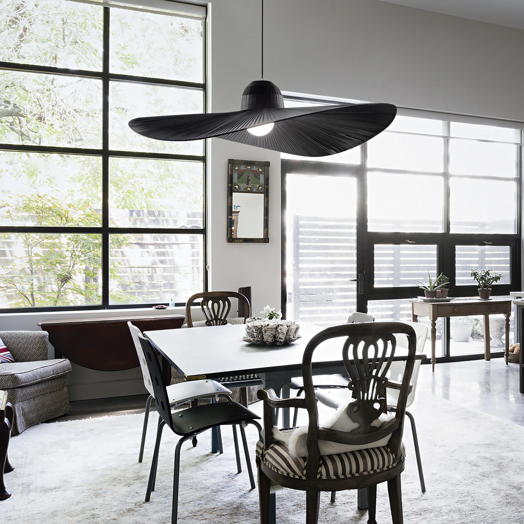 LUSTER  110/43-145 cm      - crna, Lajfstajl, metal/tekstil (110/43-145cm)