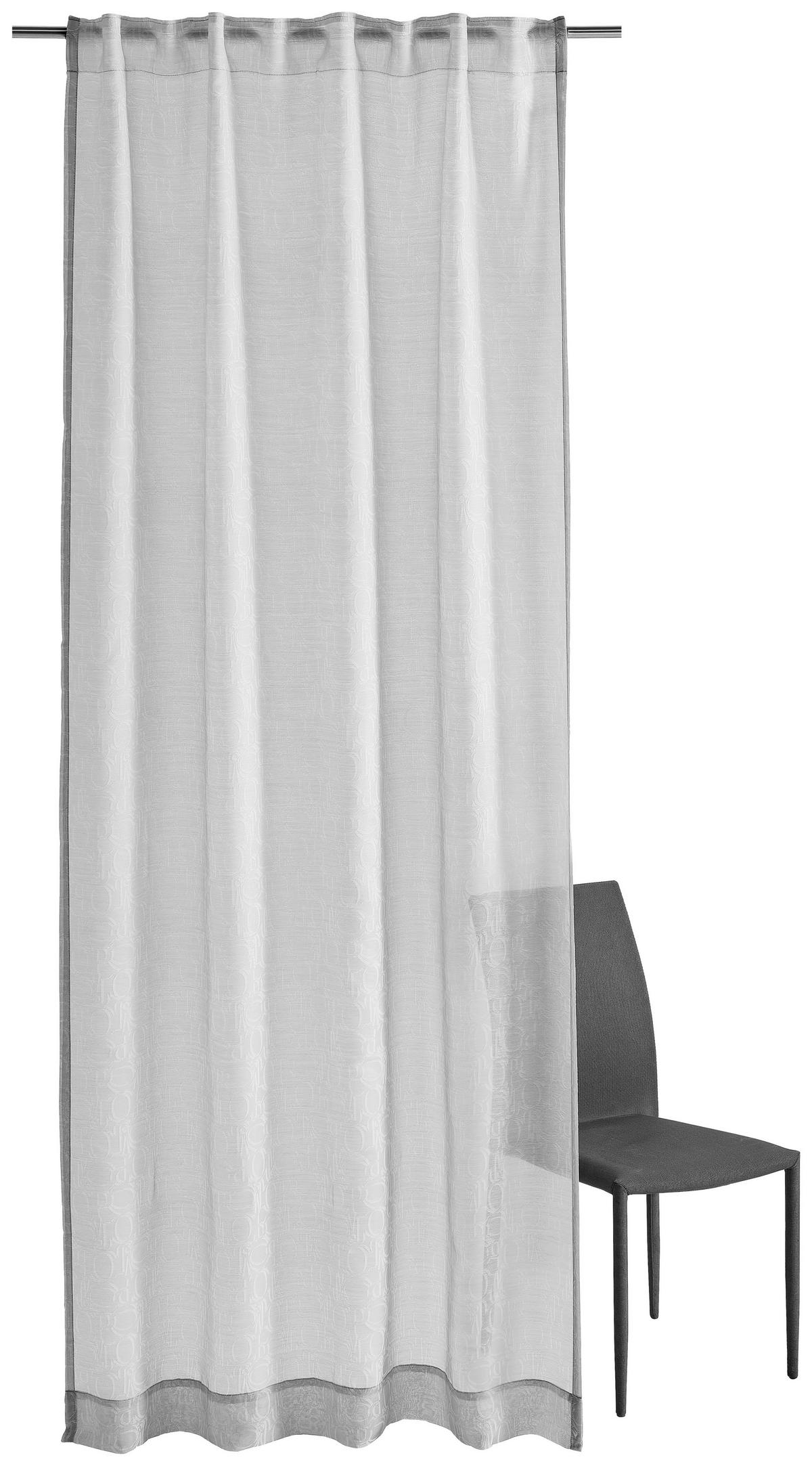 HOTOVÝ ZÁVES, priehľadné, 130/250 cm - svetlosivá, Basics, textil (130/250cm) - Joop!