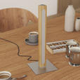 LED-TISCHLEUCHTE 15/40/15 cm   - Eichefarben/Nickelfarben, LIFESTYLE, Holz/Kunststoff (15/40/15cm) - Novel
