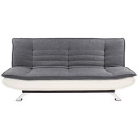 TROSJED NA RAZVLAČENJE metal, tekstil  bijela, boje oplemenjenog čelika, tamno siva    - bijela/tamno siva, Basics, metal/tekstil (190/90/102cm) - MID.YOU
