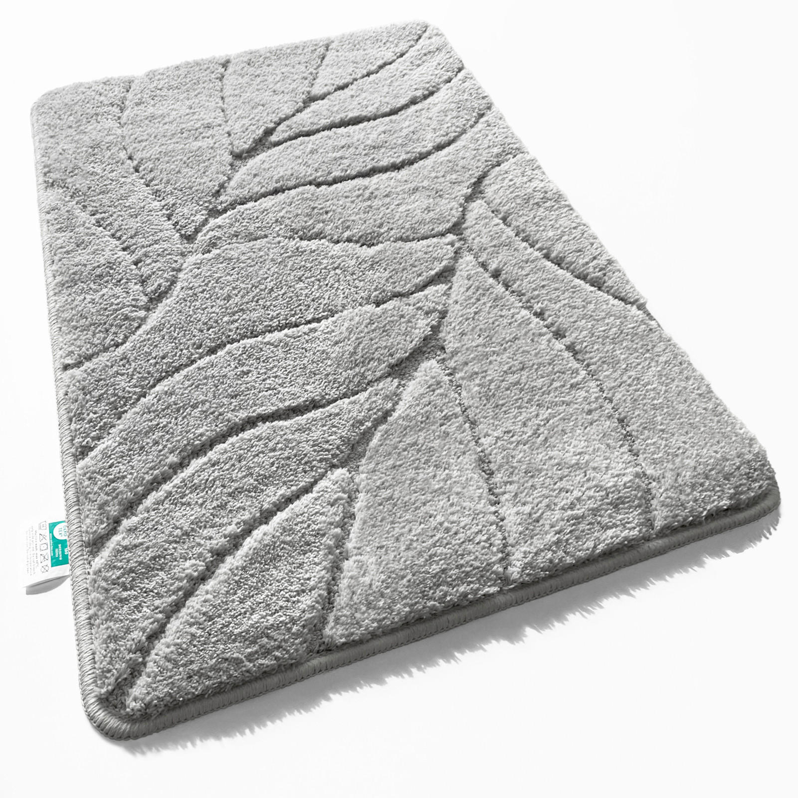 BADEMATTE Maris Silberfarben 80/150 cm  - Silberfarben, Basics, Kunststoff/Textil (80/150cm) - Floordirekt