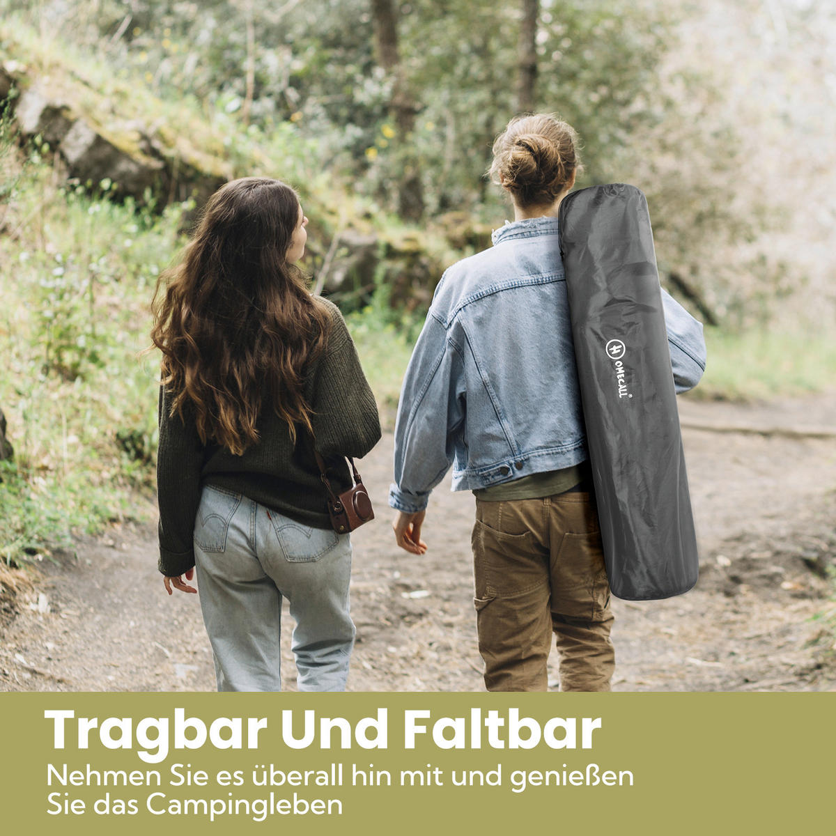 CAMPINGSESSEL - Schwarz/Weiß, Basics, Textil/Metall (85/108/52cm) - Modante