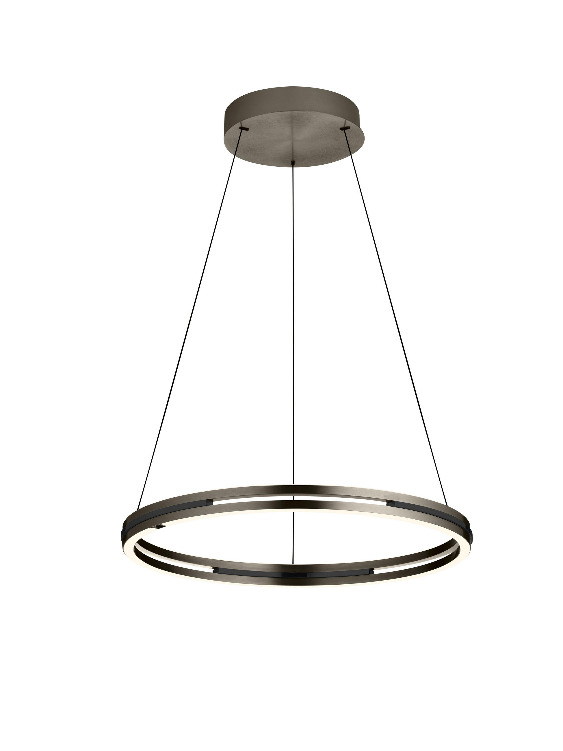 LED-HÄNGELEUCHTE BEN 60/180 cm  - Bronzefarben, Design, Metall (60/180cm) - elements by BANKAMP