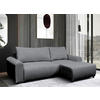 ECKSOFA in Struktur Grau  250/160 cm  - Schwarz/Grau, Design, Kunststoff/Textil (250/160cm) - MID.YOU