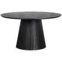 MATBORD i trä, trämaterial 140/140/75 cm   - svart, Modern, trämaterial/trä (140/140/75cm) - home24