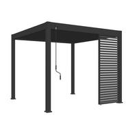 PERGOLA-SEITENTEIL - Anthrazit, Basics, Metall (123/235/10cm) - Gardenson