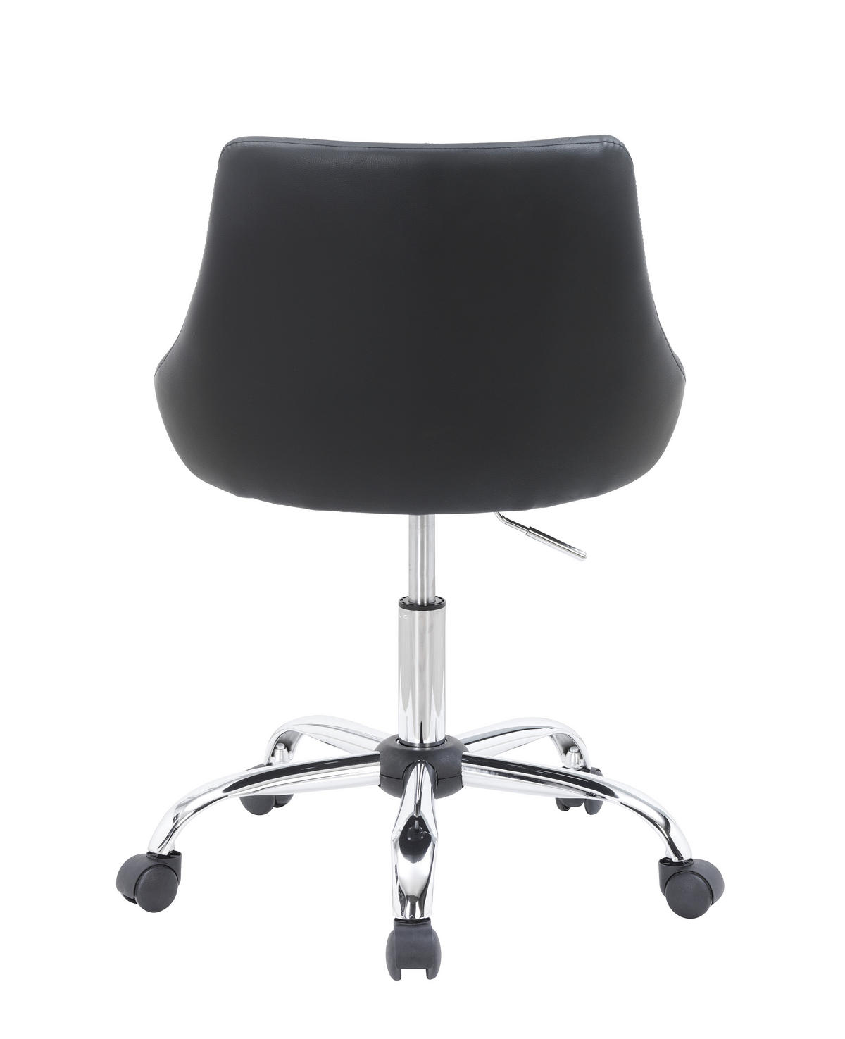 RADNA STOLICA ZA MLADE  crna, boja hroma   - boja hroma/srebrna, Konvencionalno, metal/tekstil (55/78-90/56cm) - Carryhome