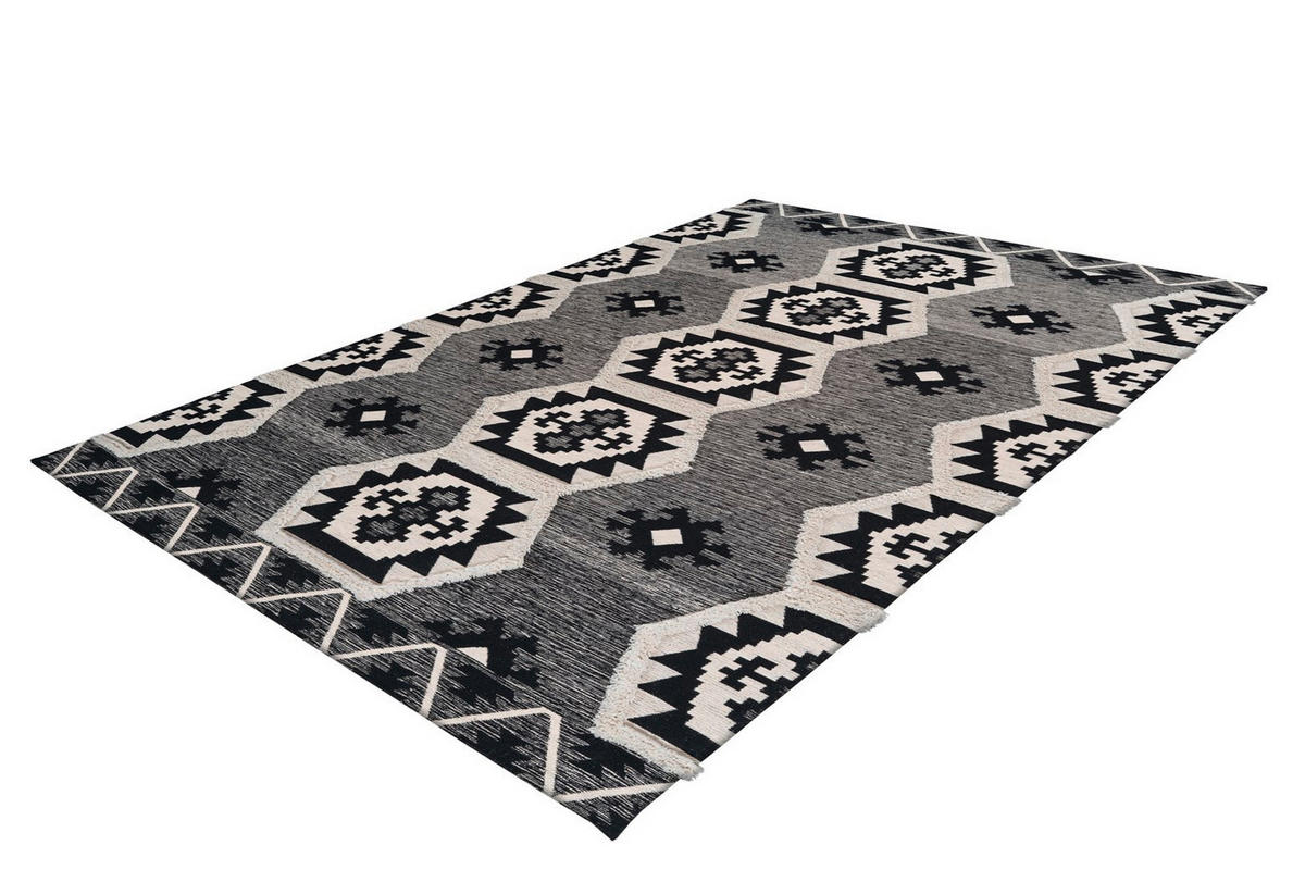 FLACHWEBETEPPICH 120/170 cm Grau  - Grau, Design, Textil (120/170cm) - Novel