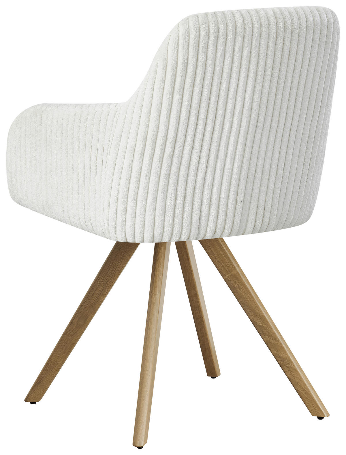 ARMLEHNSTUHL  in Eisen Cord  - Eichefarben/Beige, MODERN, Holz/Textil (56/88/60cm) - MID.YOU