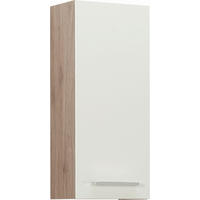 FALISZEKRÉNY 30/70/20 cm  - krómszínű/San Remo tölgy, Design, faalapú anyag (30/70/20cm) - Xora