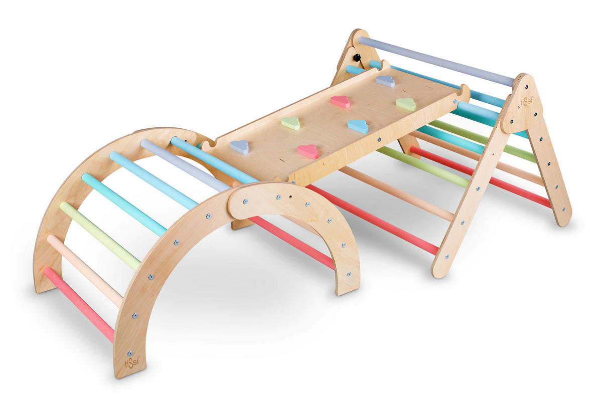 KLETTERGERÜST - Multicolor, Basics, Holz - tiSsi