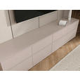 LOWBOARD  220/52/40 cm 4 Schublade(n) stehend, hängend  - Kaschmir/Silberfarben, Design, Holzwerkstoff/Kunststoff (220/52/40cm) - Xora