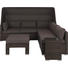 LOUNGE GARNITURA gladka tkanina pletivo iz umetne mase, polietilen (PE) aluminij - temno siva/rjava, Design, kovina/umetna masa (215/225cm) - Ambia Garden LOUNGE GARNITURA gladka tkanina pletivo iz umetne mase, polietilen (PE) aluminij - temno siva/rjava, Design, kovina/umetna masa (215/225cm) - Ambia Garden