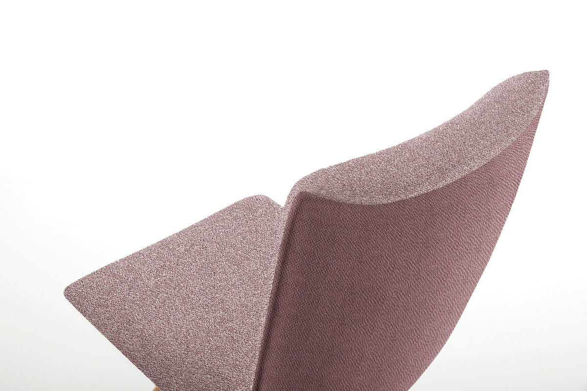 STUHL in Holz, Textil Altrosa  - Eichefarben/Altrosa, Design, Holz/Textil (48/91/63cm) - Koinor