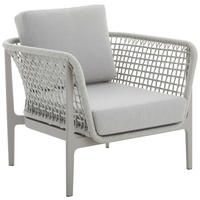 LOUNGESESSEL  - Champagner/Grau, Design, Textil/Metall (80/85/70cm) - Amatio