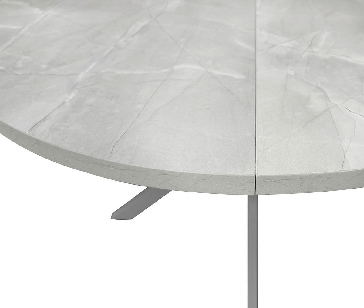 ESSTISCH in Metall, Holzwerkstoff 120/120/75 cm   - Grau, Modern, Holzwerkstoff/Metall (120/120/75cm) - MID.YOU