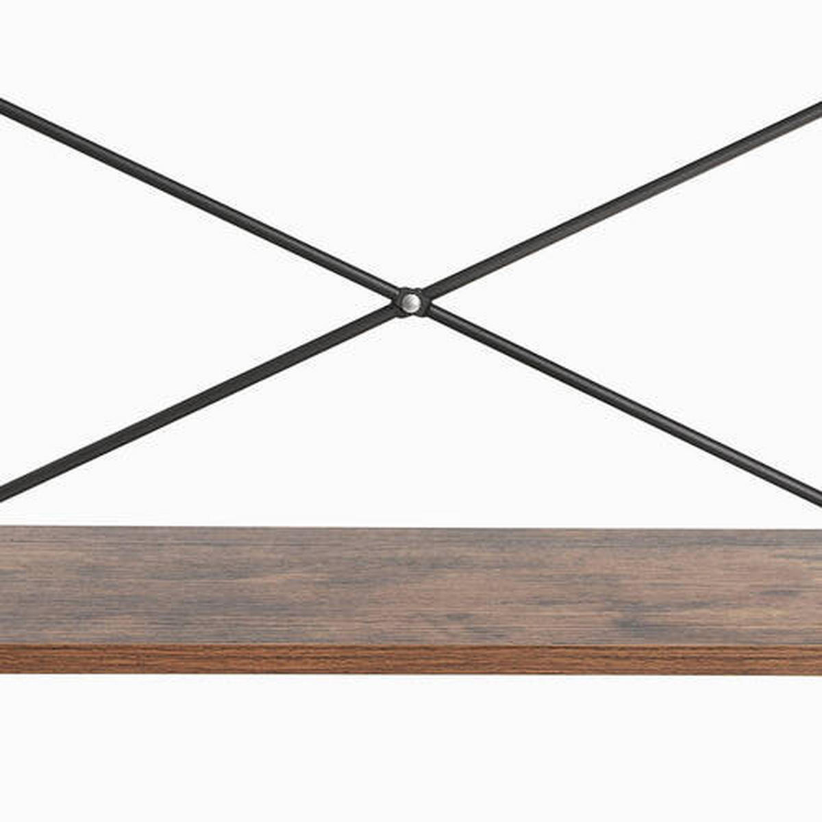 REGÁL, hnedá, čierna, 56,2/172,1/34 cm - hnedá/čierna, Basics, kompozitné drevo (56,2/172,1/34cm) - Boxxx
