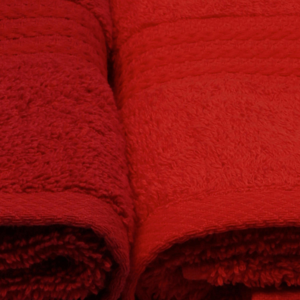 HANDTUCHSET Orange, Rot, Hellrot, Dunkelorange 4-teilig  - Hellrot/Rot, Basics, Textil (50/90cm)