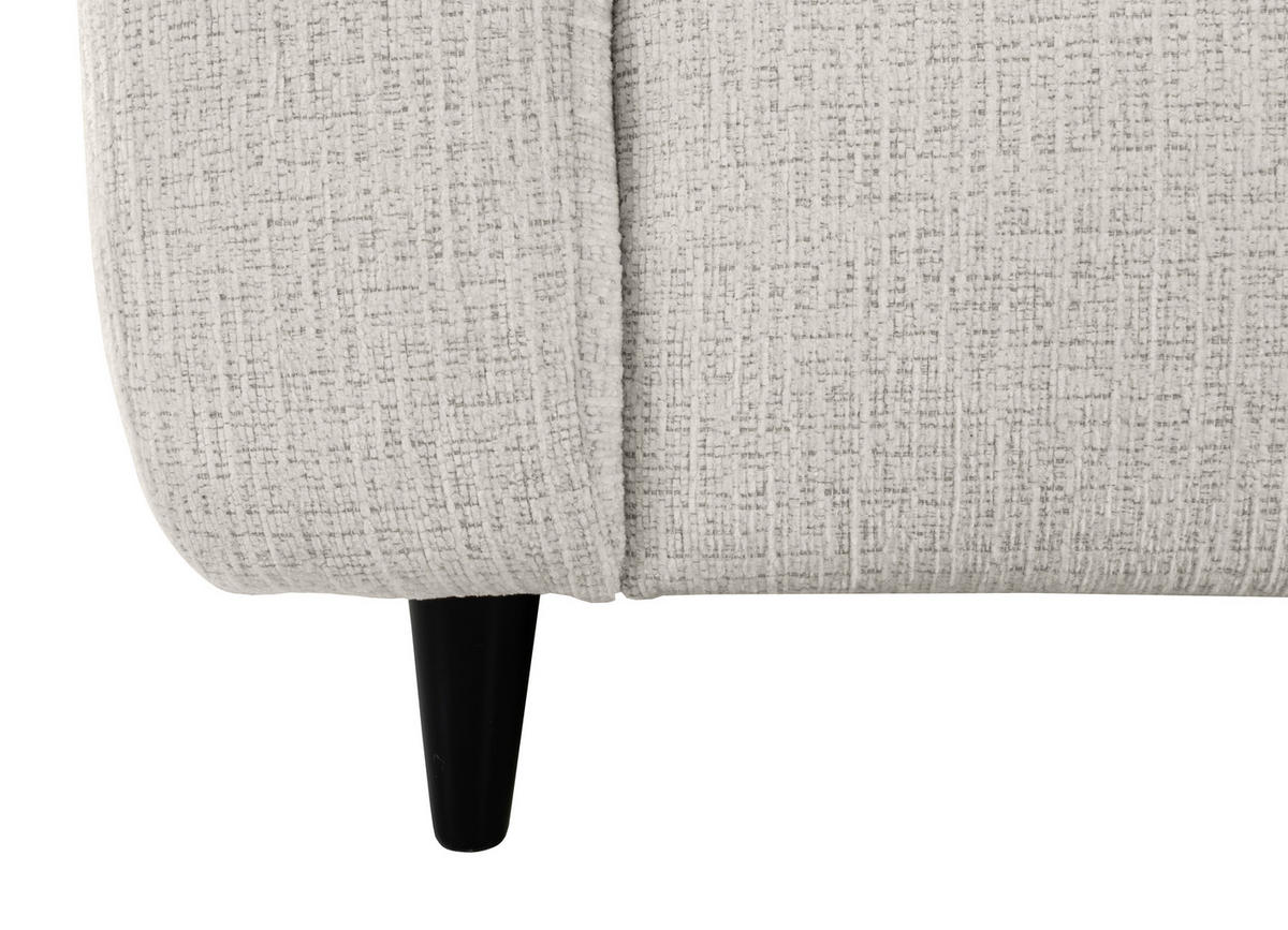 COCKTAILSESSEL Flachgewebe Perlmutt    - Perlmutt/Schwarz, Design, Holz/Textil (90/88/91cm) - Lomoco