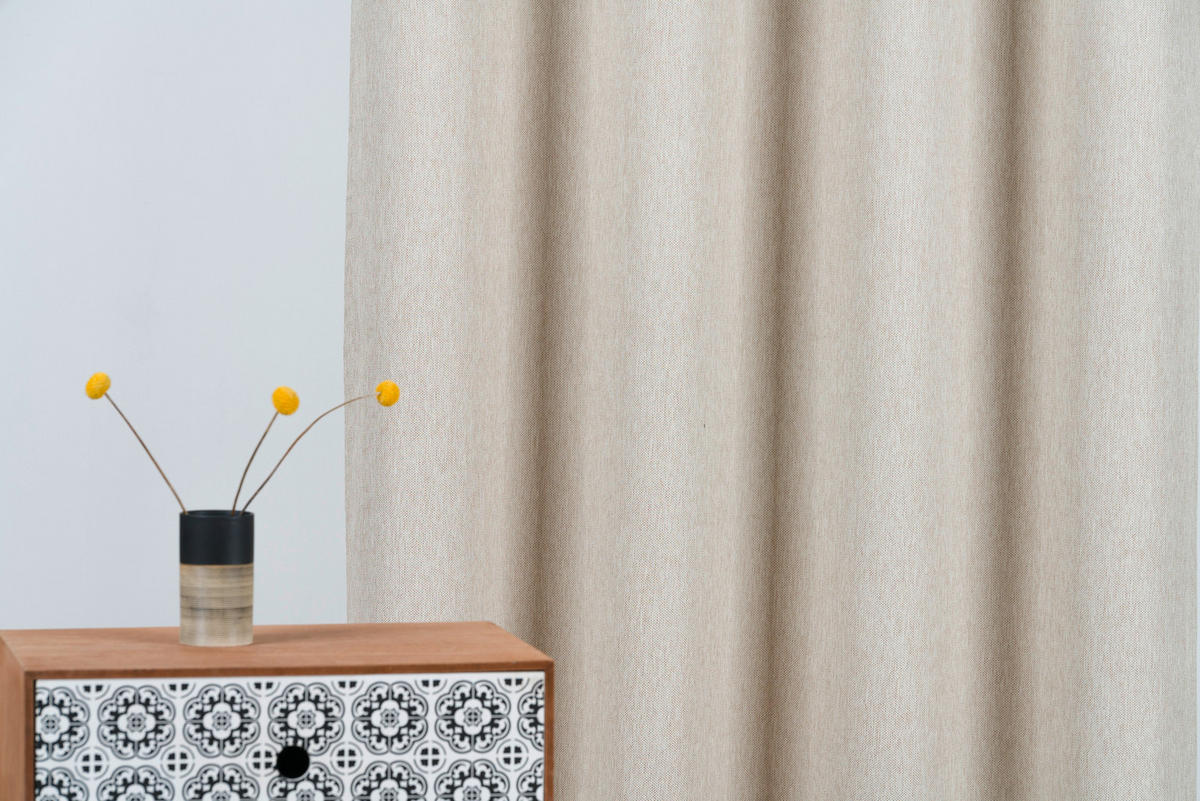 Material Textil Decorativ obscuritate  - bej, Basics, textil (280cm)