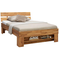 BETT 140/200 cm  in Wildeiche  - Wildeiche, Natur, Holz (140/200cm) - Carryhome