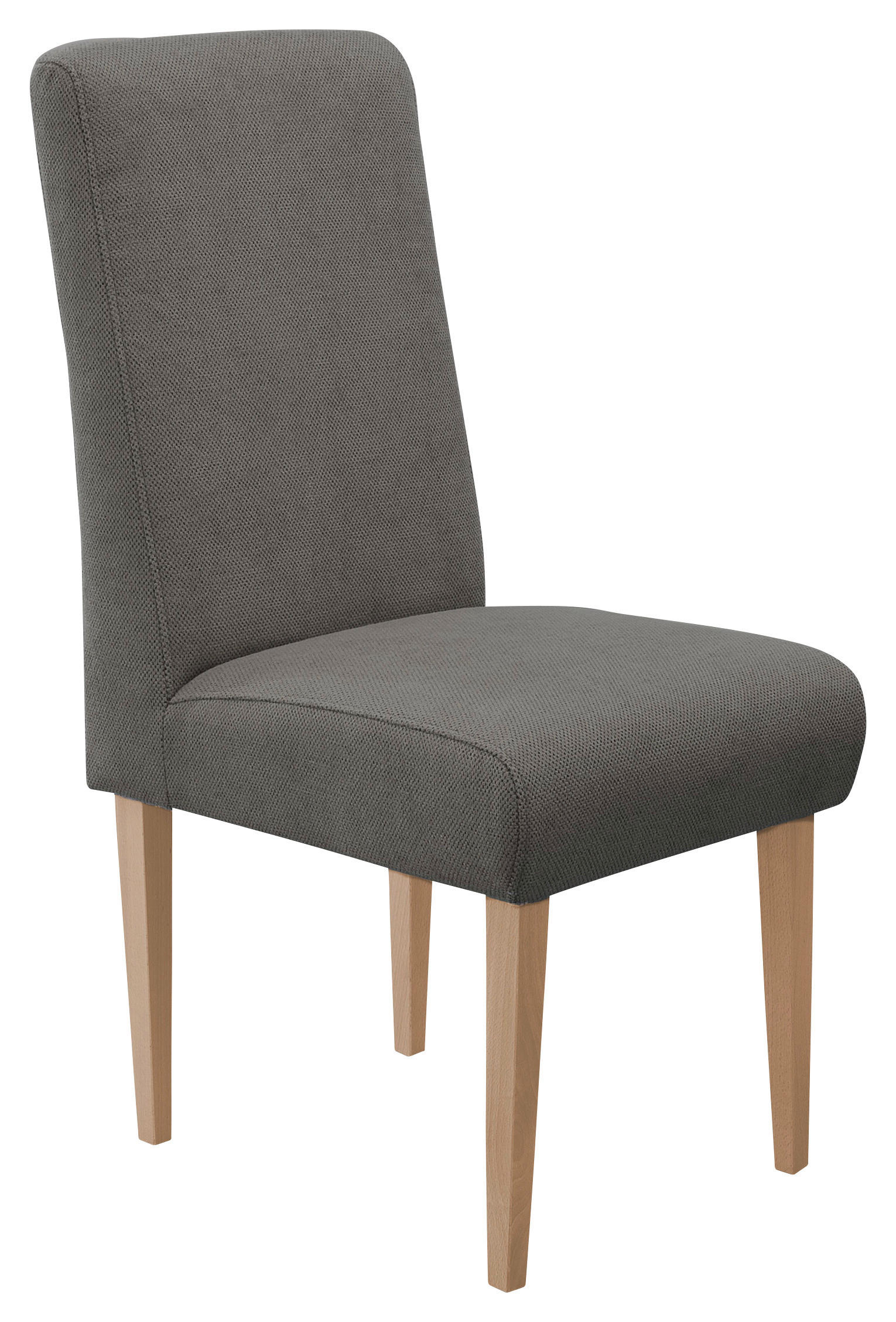 STUHL Flachgewebe Anthrazit  - Anthrazit/Naturfarben, KONVENTIONELL, Holz/Textil (48/103/62cm) - Sit & More