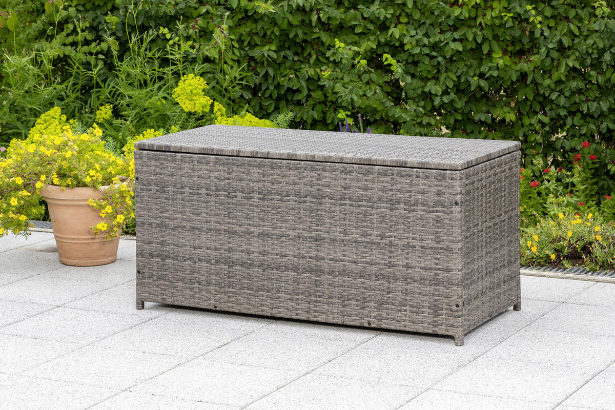 BEDNA NA POLŠTÁŘE   - šedá, Konvenční, kov/plast (123/54/60cm) - Gardenson